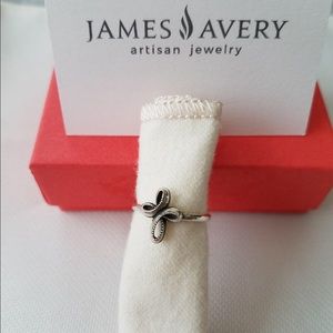 Petite Eternal Ribbon Cross Ring